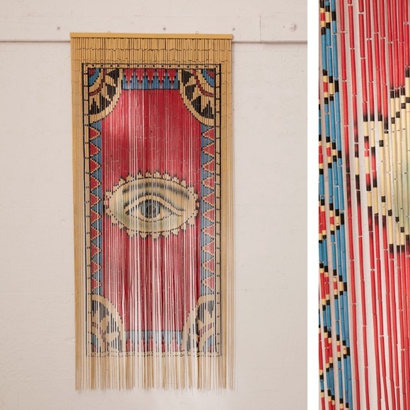 bamboo door beads tarot cards all seeing eye psychic palm reader witch decor - Picture 2 of 4